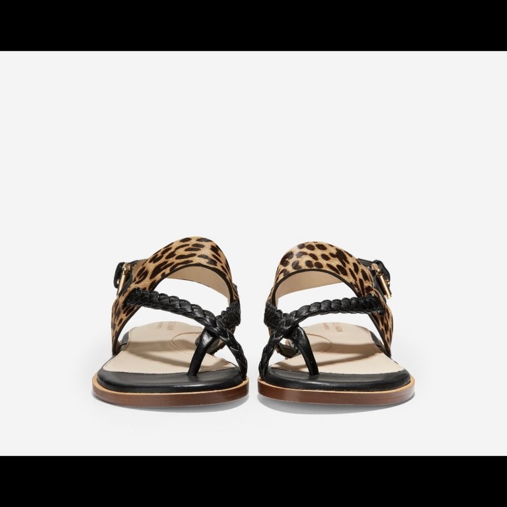 New Cole Haan Anica Cheetah Print Thong Sandal